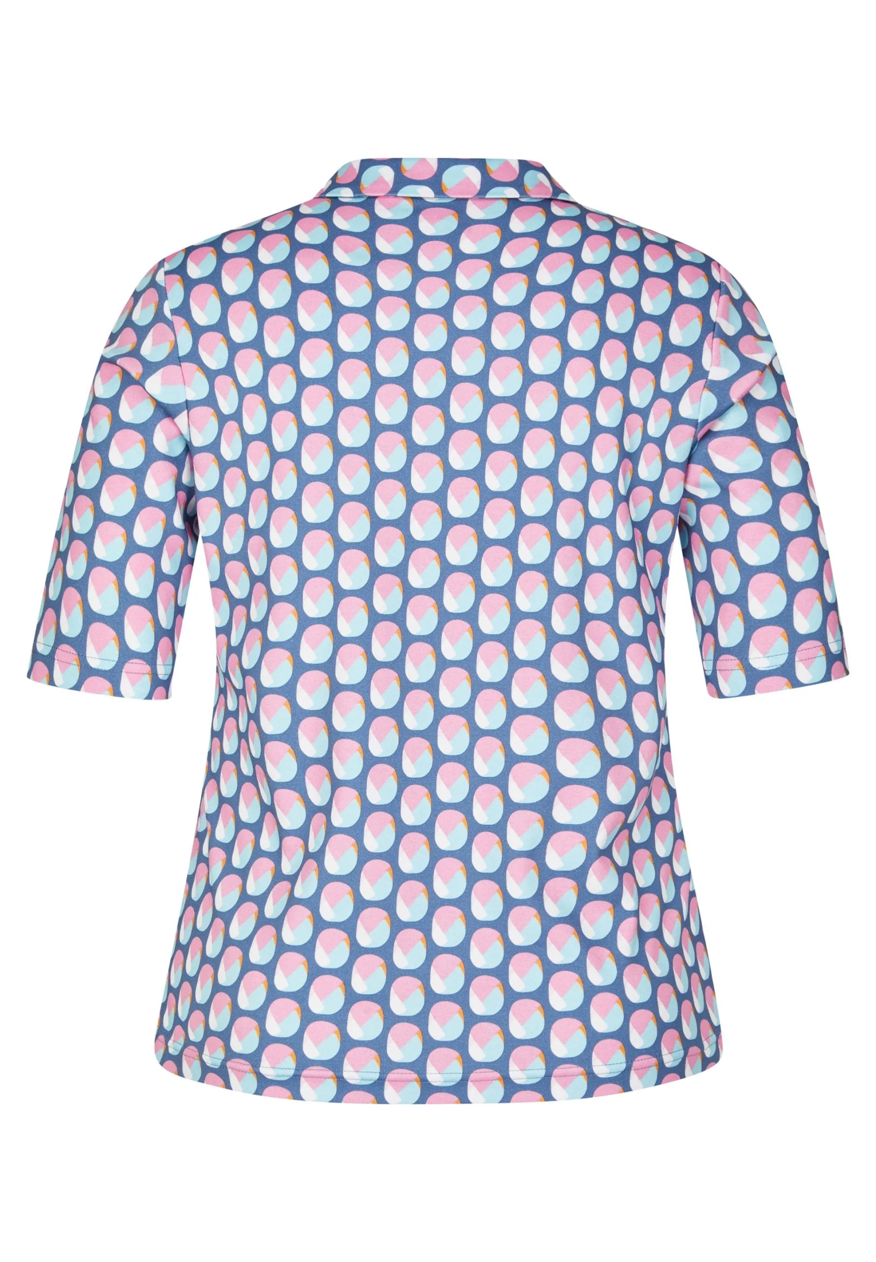 122365-  Navy/Pink/Blue polka dot top - Rabe