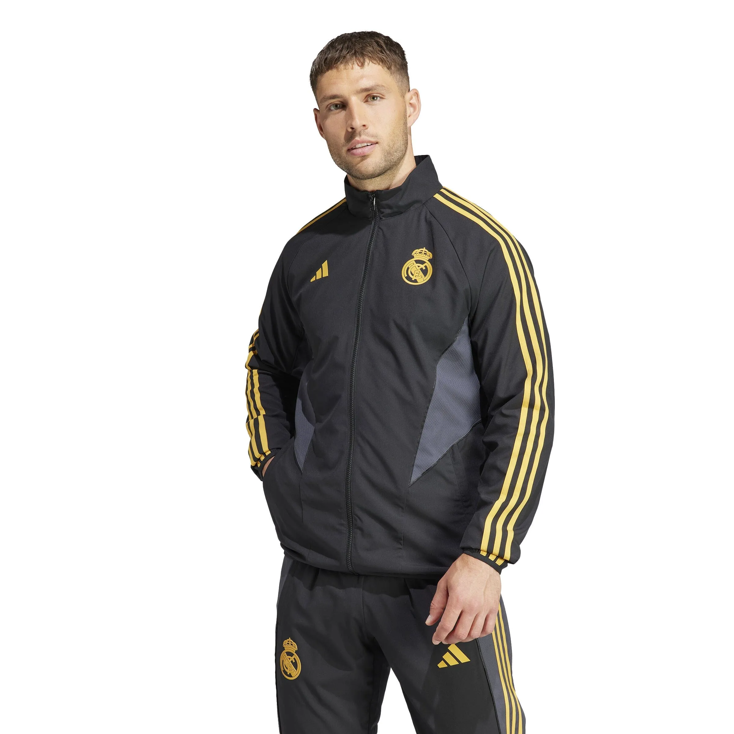 adidas Men's Real Madrid 2023/2024 EU Anthem Jacket | HY0641