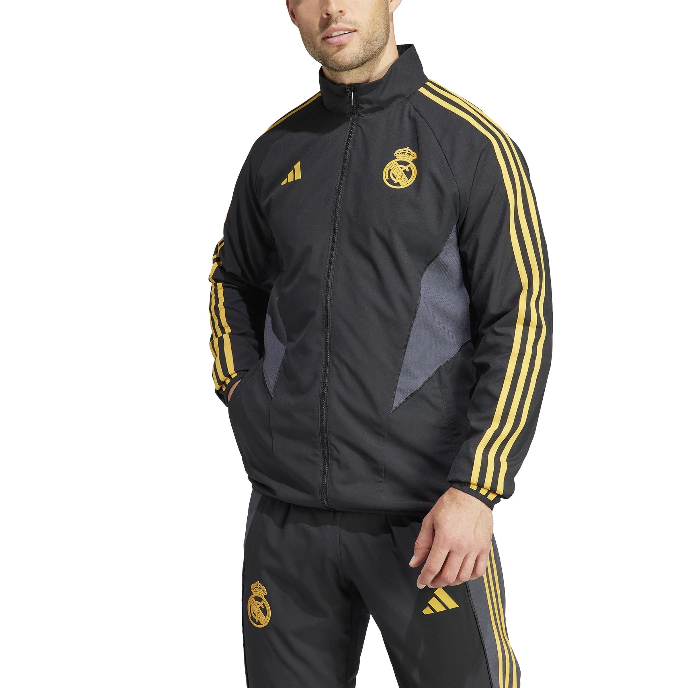 adidas Men's Real Madrid 2023/2024 EU Anthem Jacket | HY0641