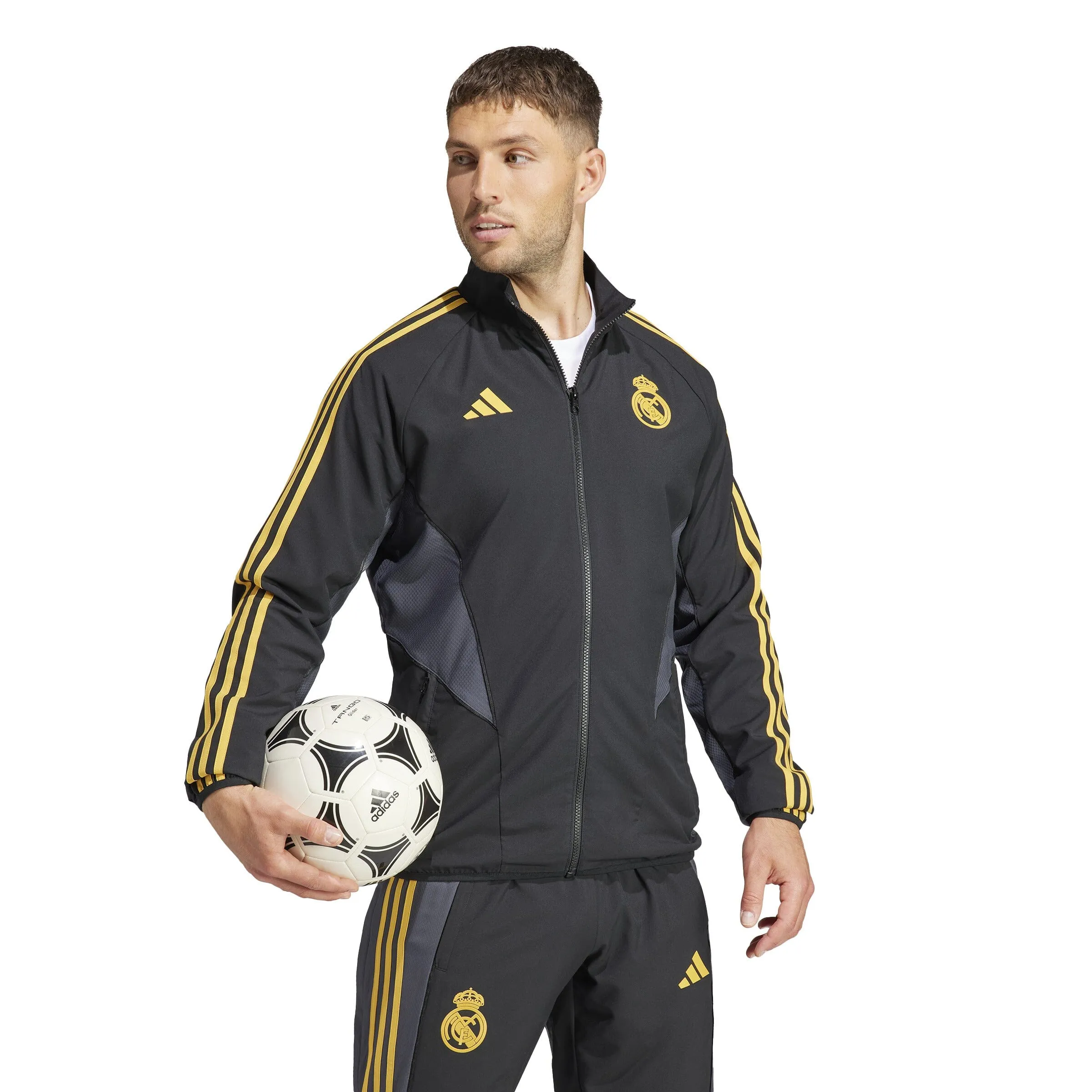 adidas Men's Real Madrid 2023/2024 EU Anthem Jacket | HY0641