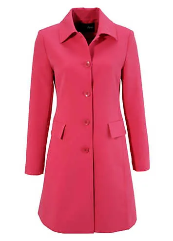 Aniston Buttoned Coat | Grattan