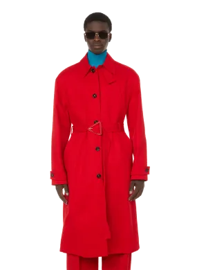 Bottega veneta  Cotton twill trench coat - Red