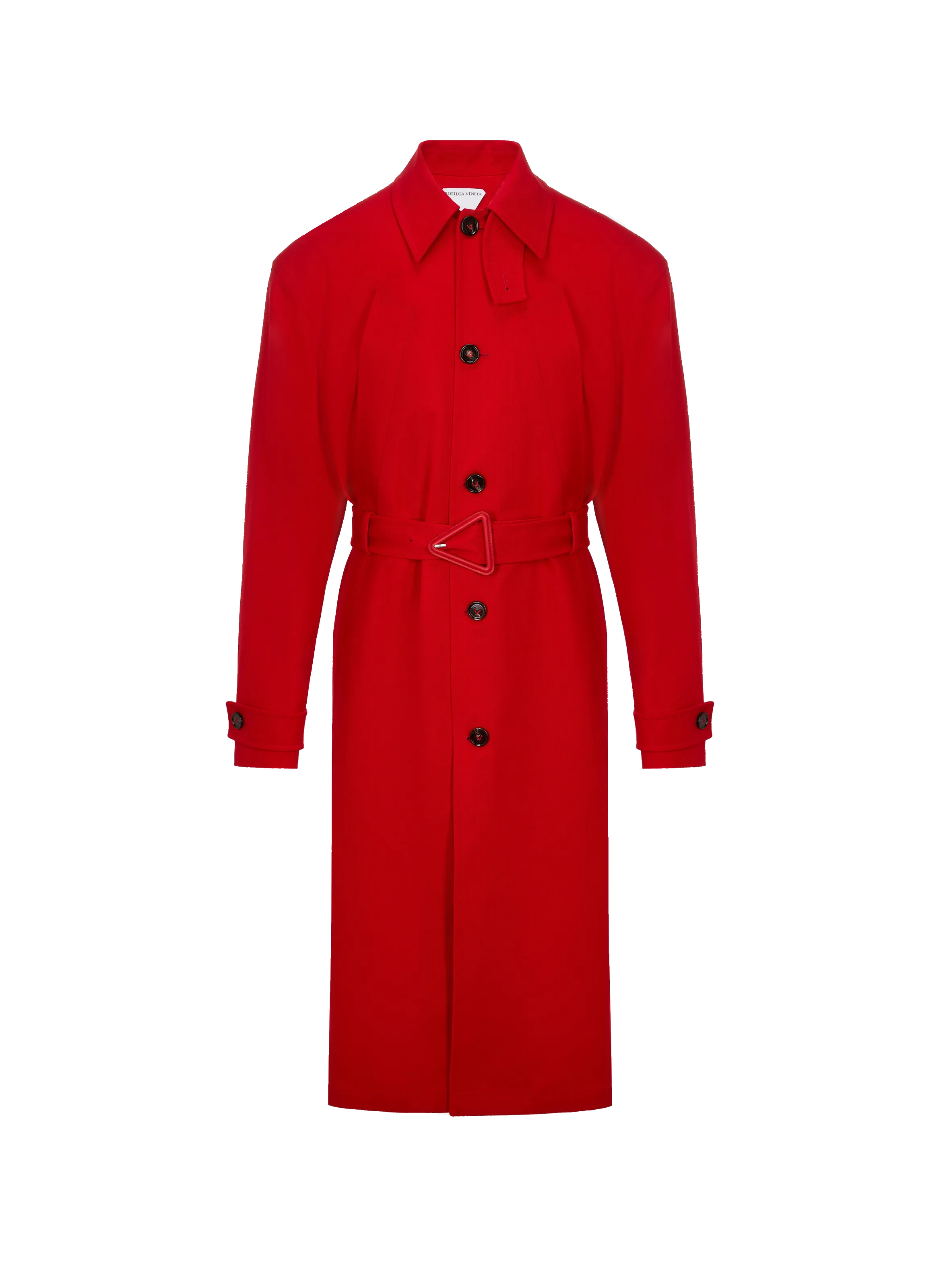 Bottega veneta  Cotton twill trench coat - Red