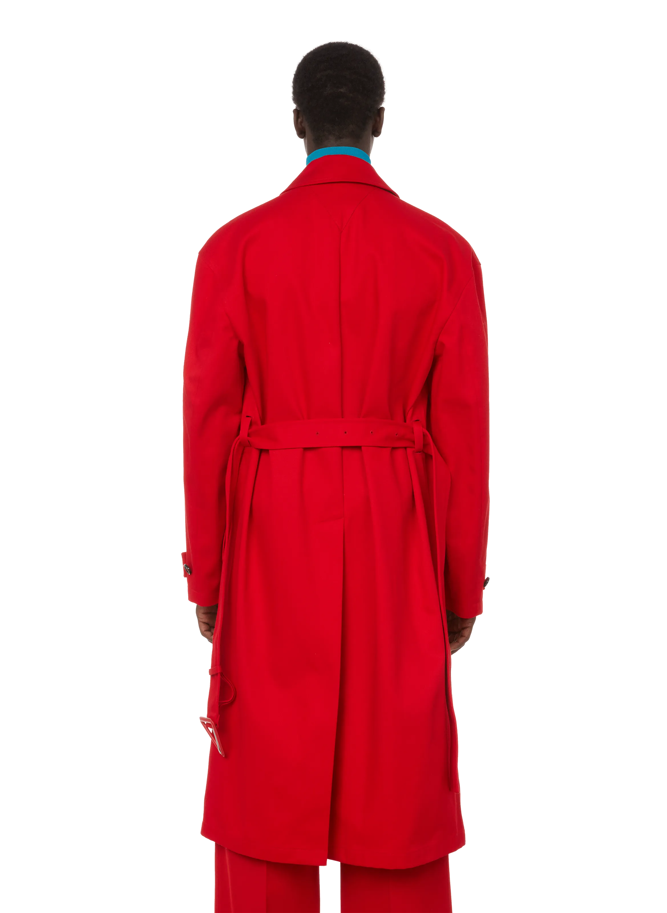 Bottega veneta  Cotton twill trench coat - Red