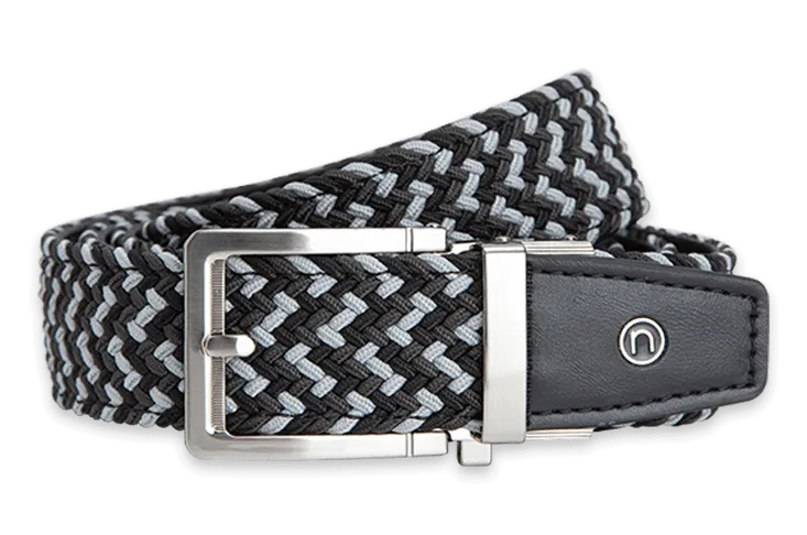 Braided Charcoal, 1 3/8 Strap, Golf Belt