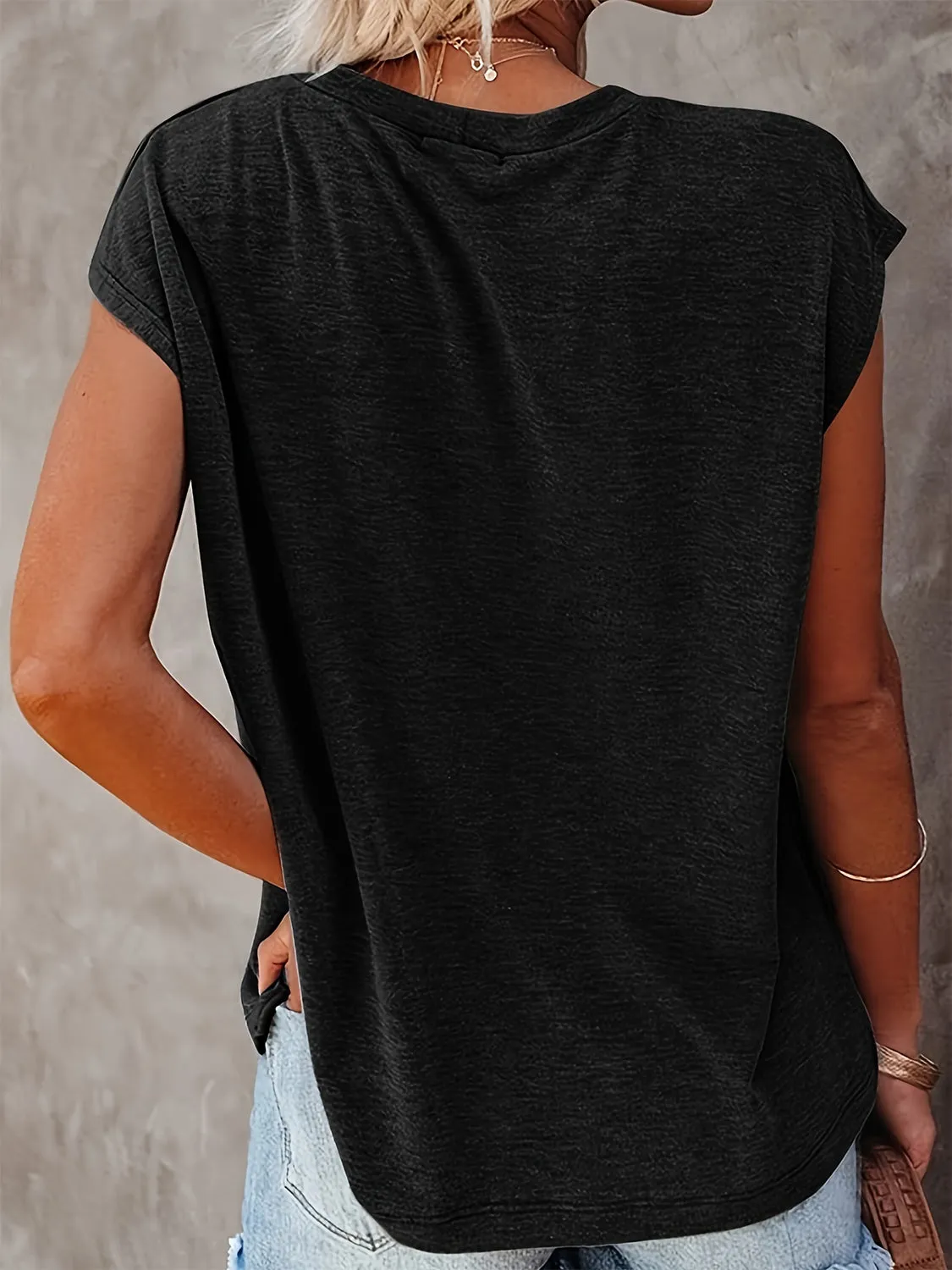 Burnout  Cap Sleeve T-Shirt