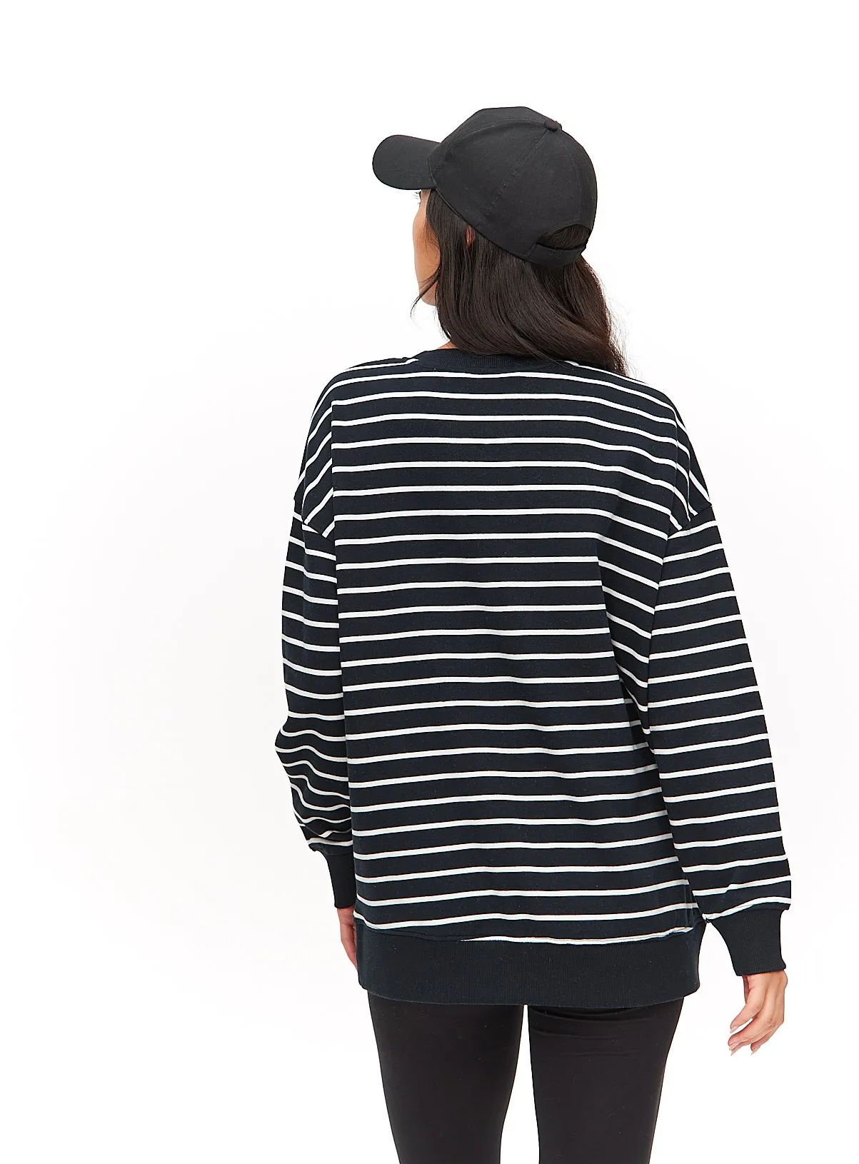 Buy Black Stripe Oversized Sweatshirt  XL | Hoodies and sweatshirts | Tu