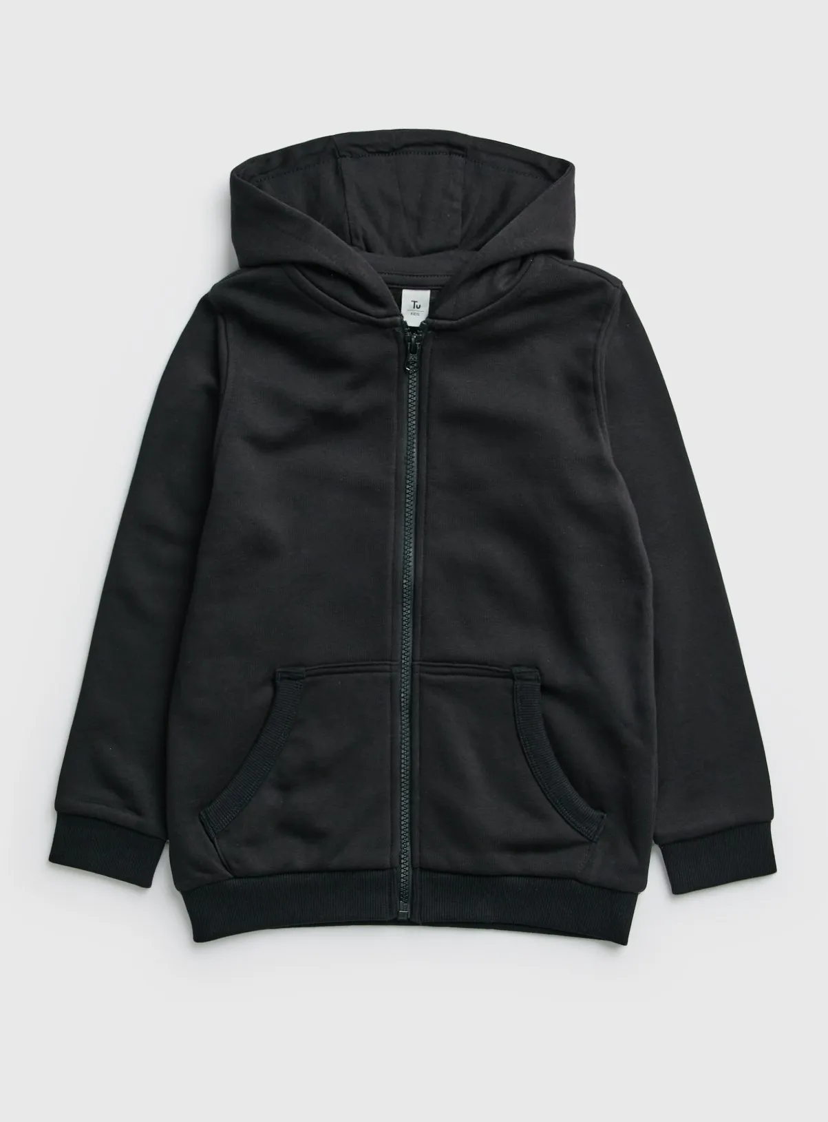 Buy Black Zip Through Hoodie 10 years | Jumpers and hoodies | Tu