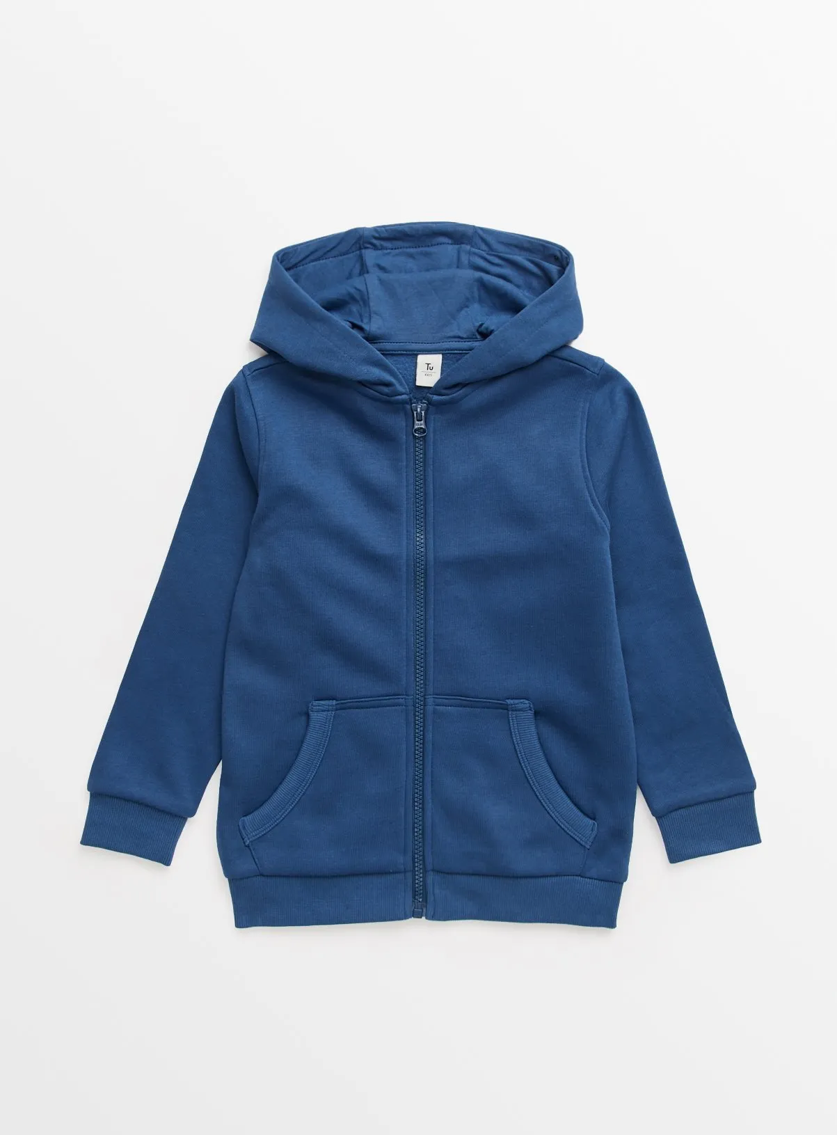 Buy Blue Zip-Through Hoodie 11 years | Jumpers and hoodies | Tu