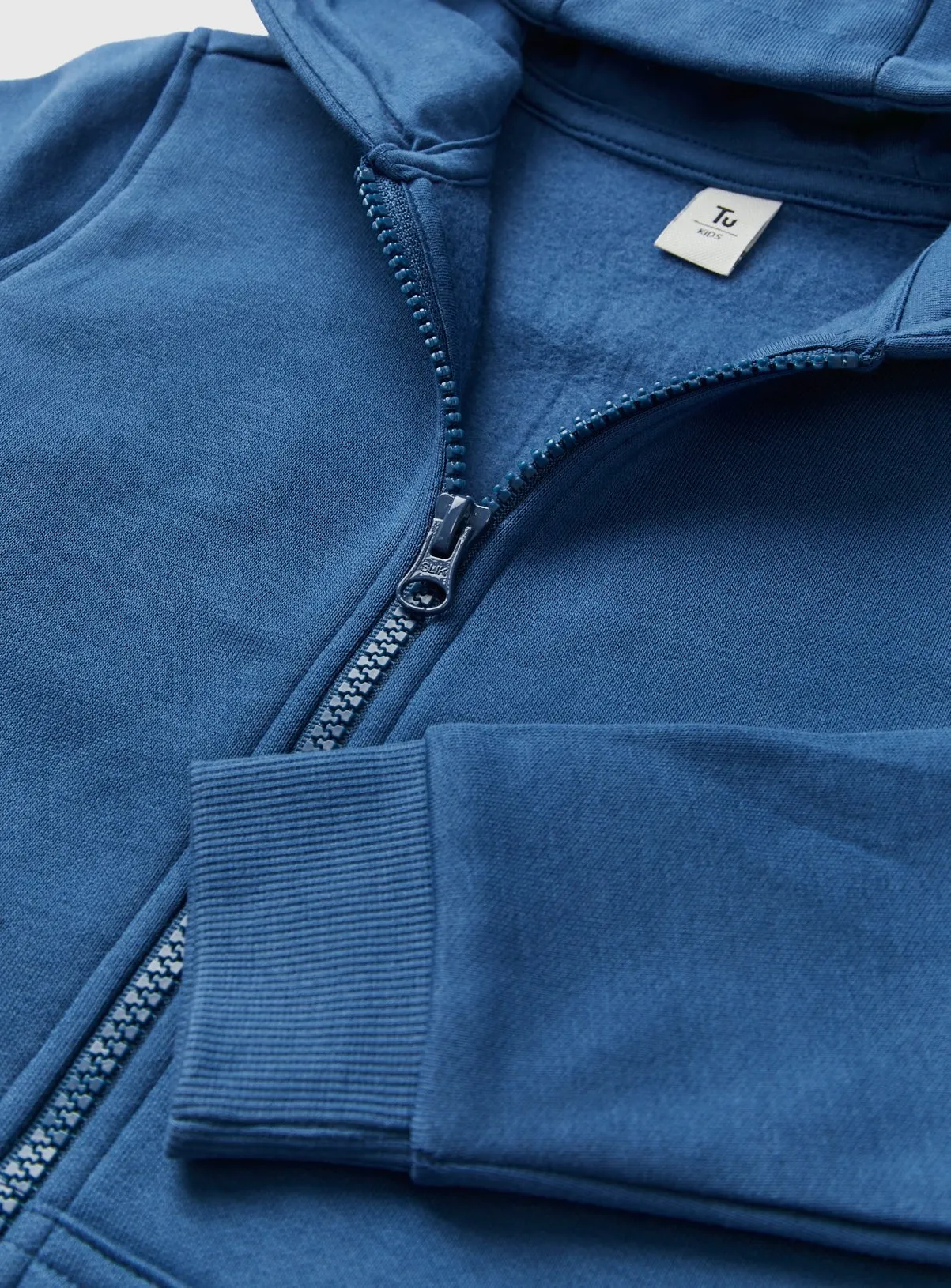 Buy Blue Zip-Through Hoodie 11 years | Jumpers and hoodies | Tu