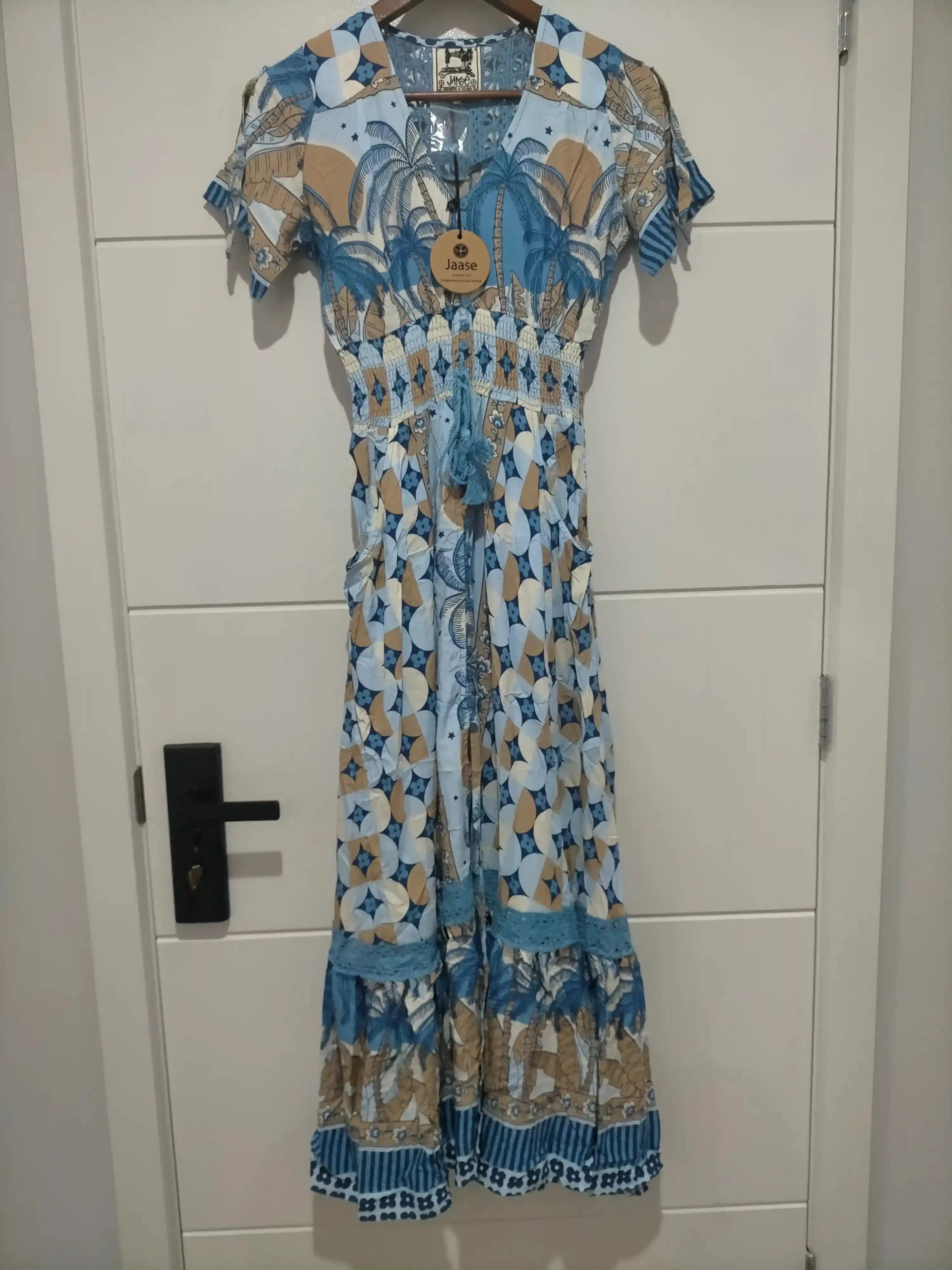 Celeste Maxi Dress Saphire Sands Print