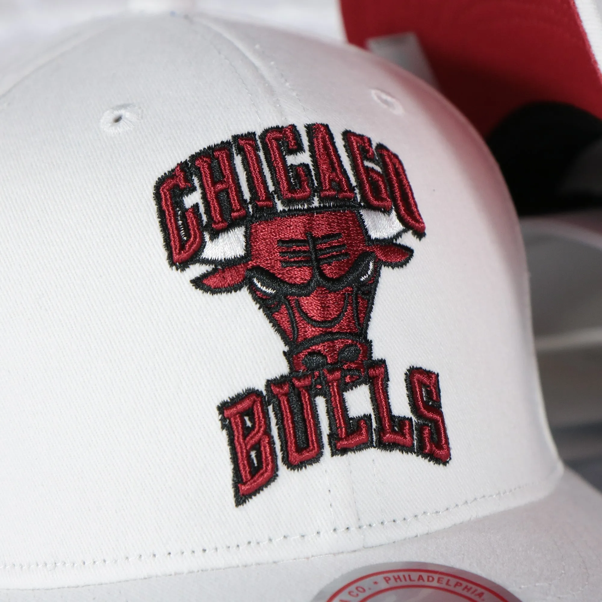 Chicago Bulls NBA Hardwood Classics All in Pro Red Bottom | White Snapback Hat