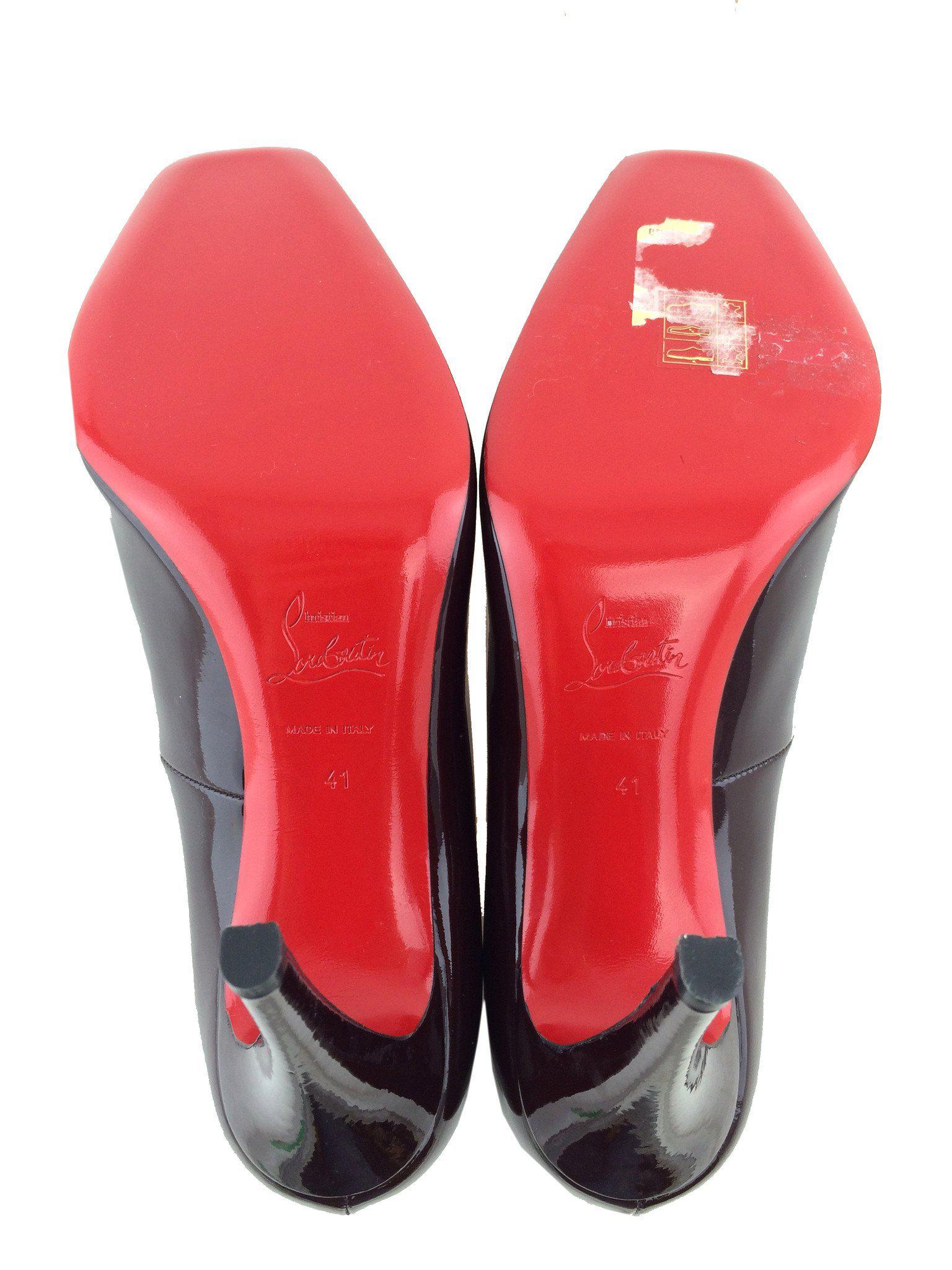 Christian Louboutin Patent Leather Particule Pumps Size 11 NEW