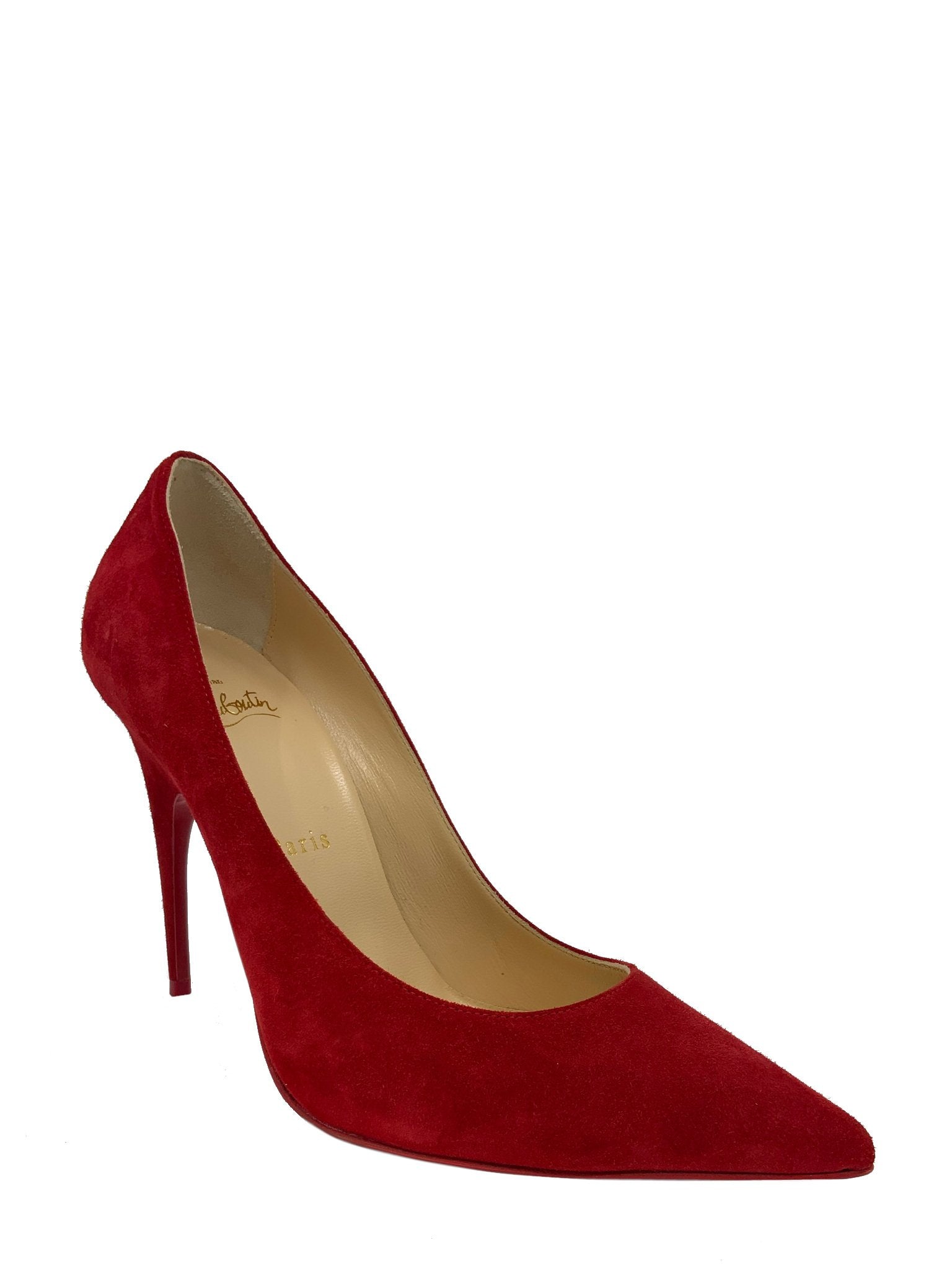 Christian Louboutin Suede Point-Toe Pump Size 8.5