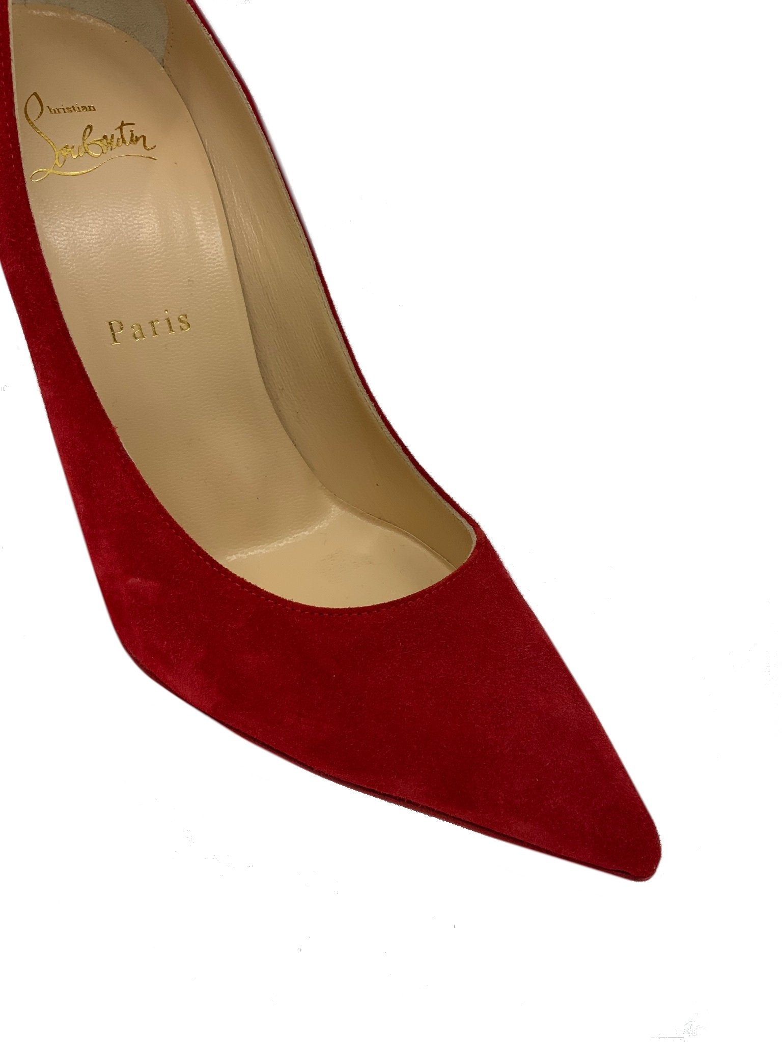 Christian Louboutin Suede Point-Toe Pump Size 8.5