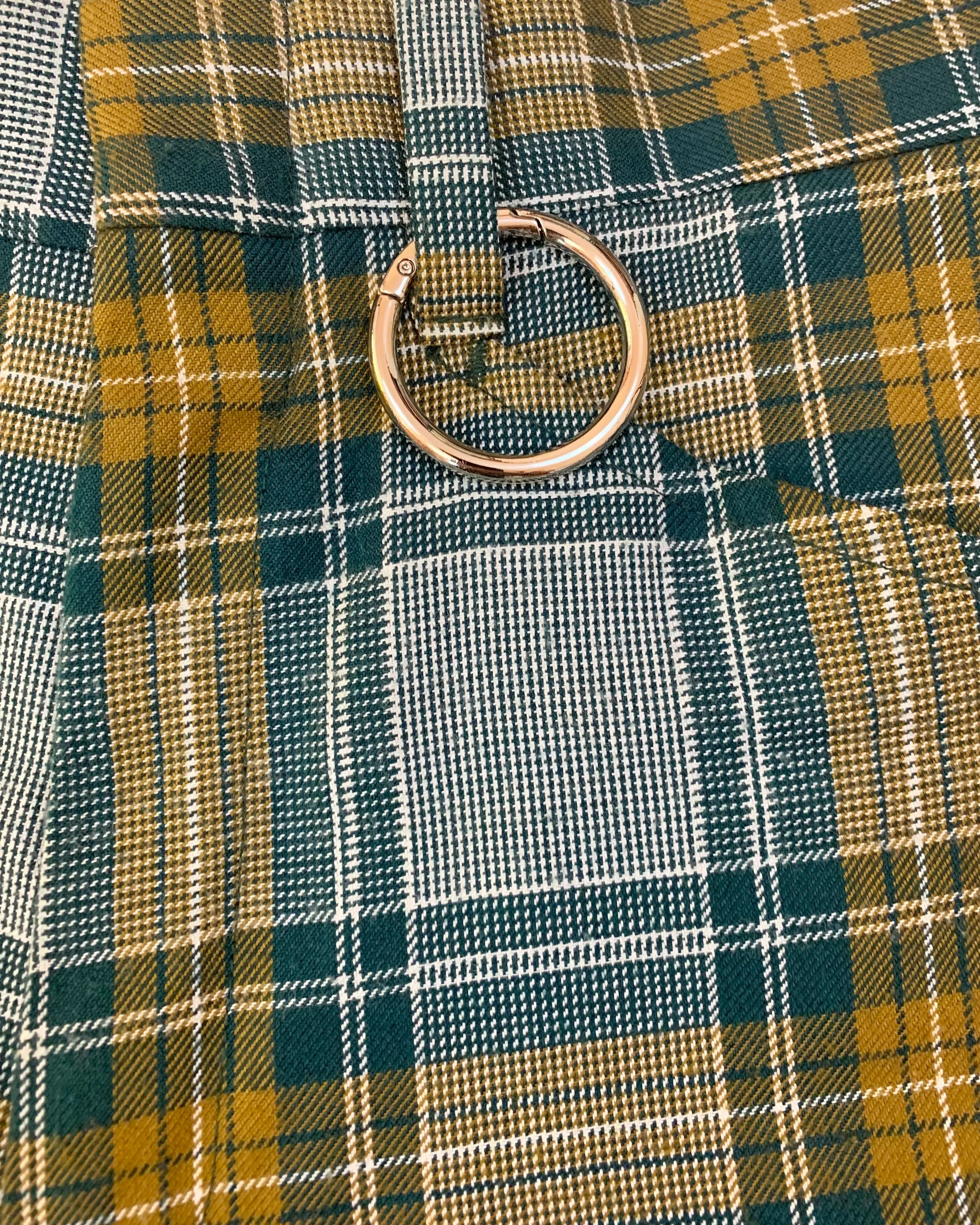 Custom transformed plaid skirt