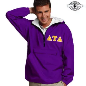 Delta Tau Delta Pullover Jacket - Charles River 9905 - TWILL