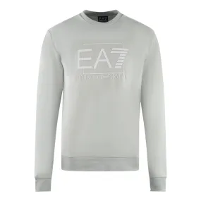 Ea7 Box Logo Oyster Mushroom Sweatshirt