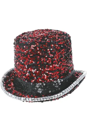 Fever Deluxe Felt Sequin Top Hat