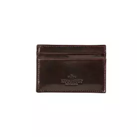 Flat Card Case - Cordovan :: Burgundy