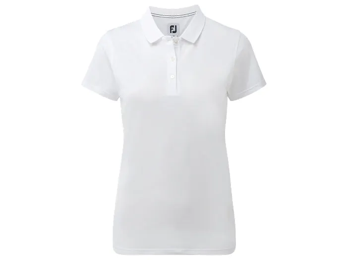 FootJoy Performance Stretch Pique Ladies Polo - White