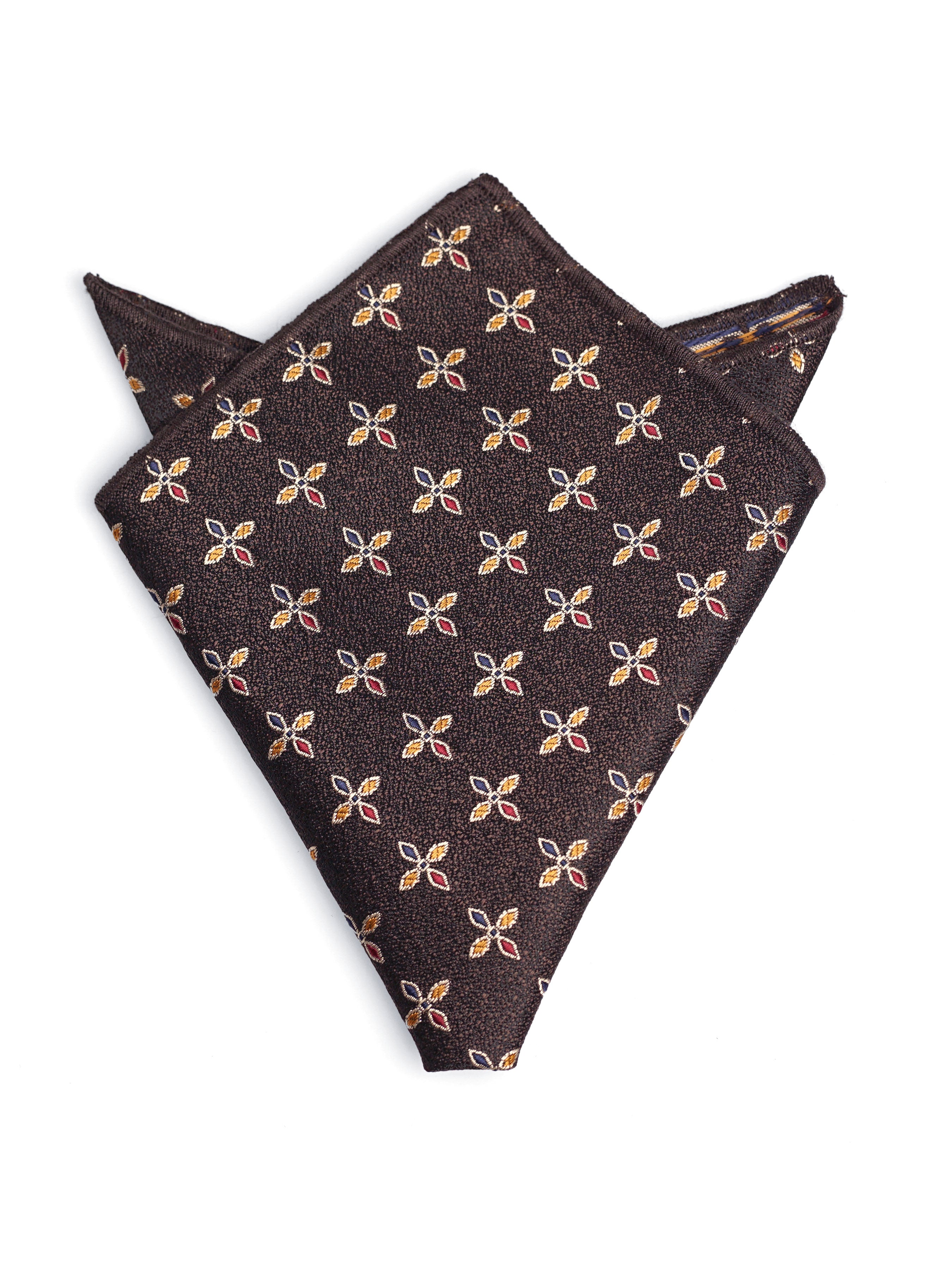 Geometric Flower Pocket Square