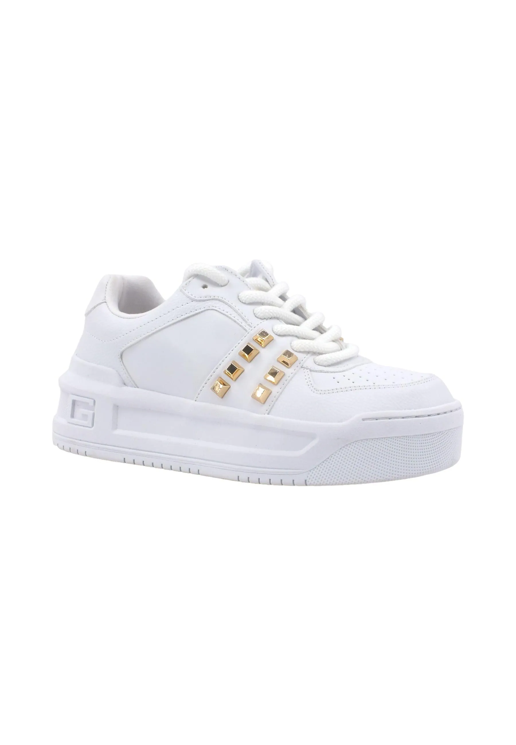 GUESS Sneaker Ox Platform Donna White FL8MMSELE12