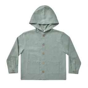 Hooded Overshirt | Aqua