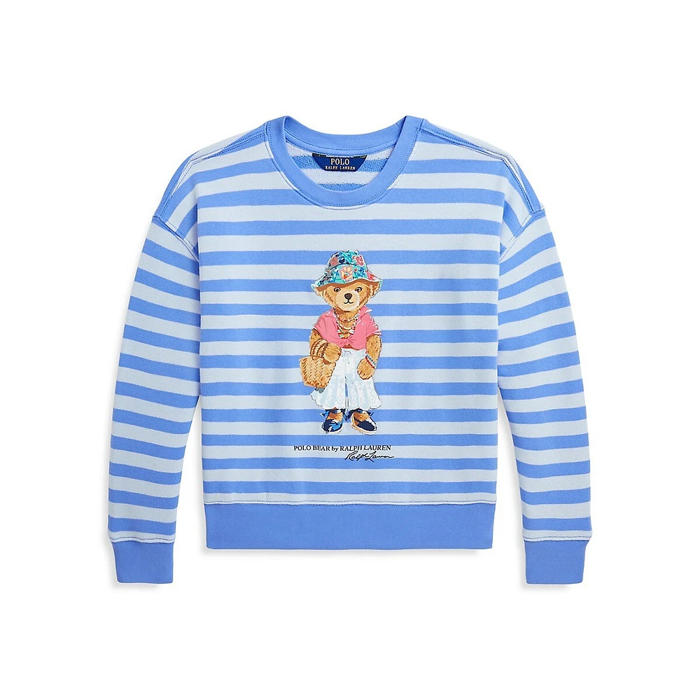 Hudson's Bay Girl's Polo Bear French Terry Sweatshirt