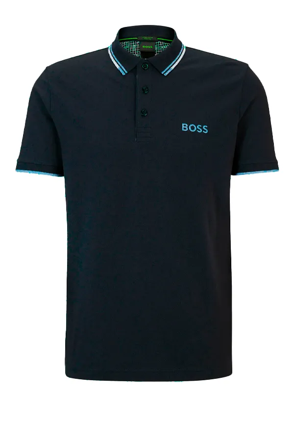 Hugo Boss Paddy Pro Contrast Polo Indigo