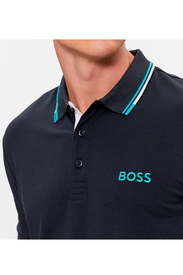 Hugo Boss Paddy Pro Contrast Polo Indigo