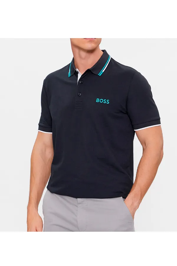 Hugo Boss Paddy Pro Contrast Polo Indigo