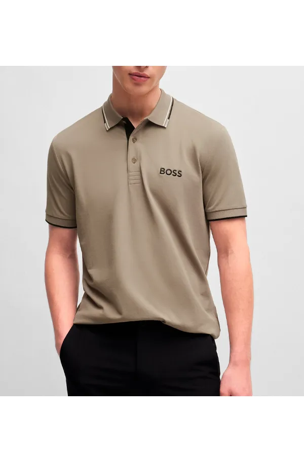 Hugo Boss Paddy Pro Contrast Polo Sand