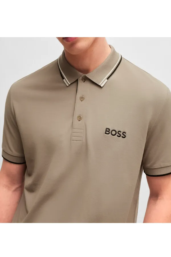 Hugo Boss Paddy Pro Contrast Polo Sand