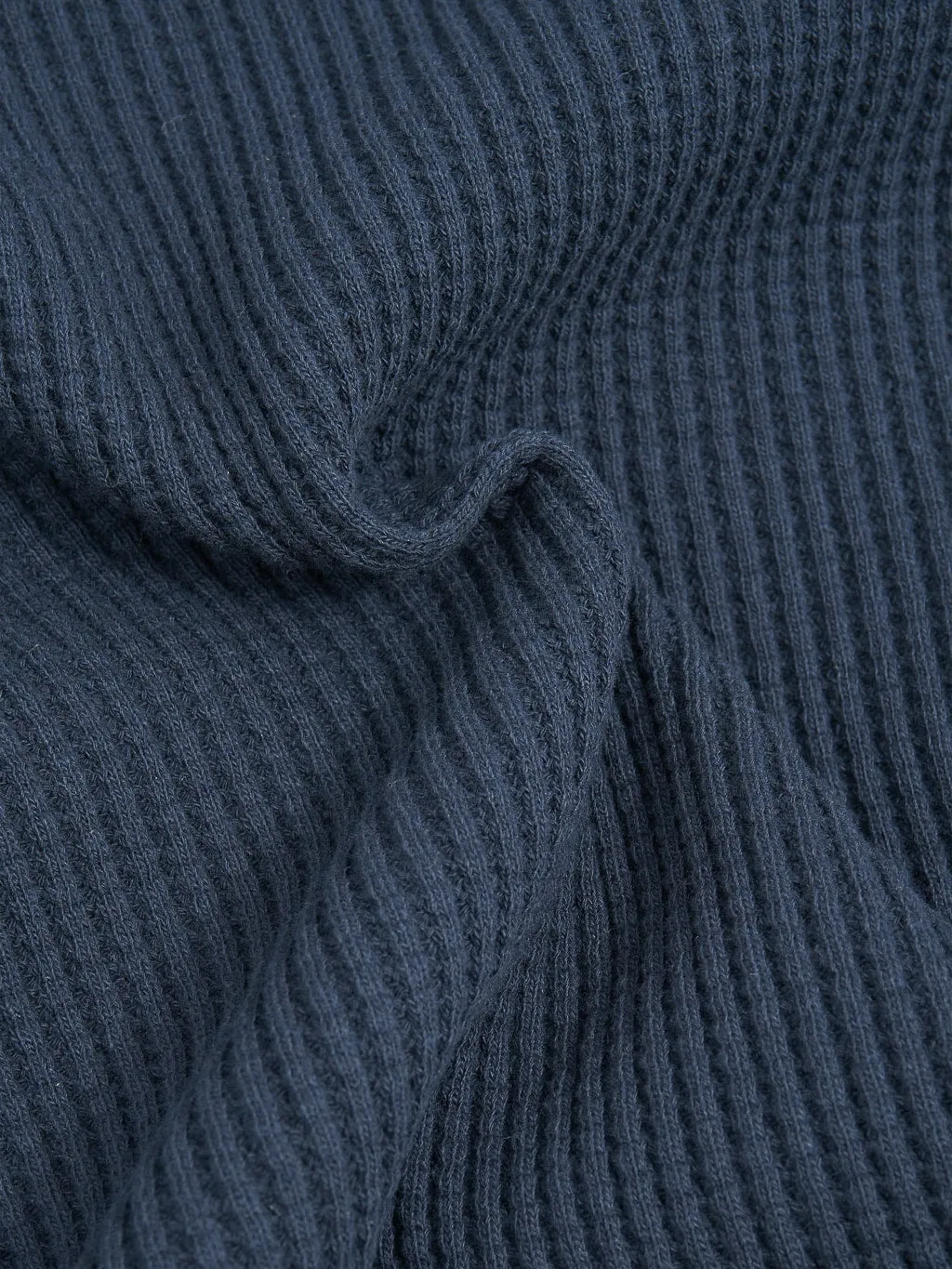 Jackman Waffle Midneck Sweater Dark Navy