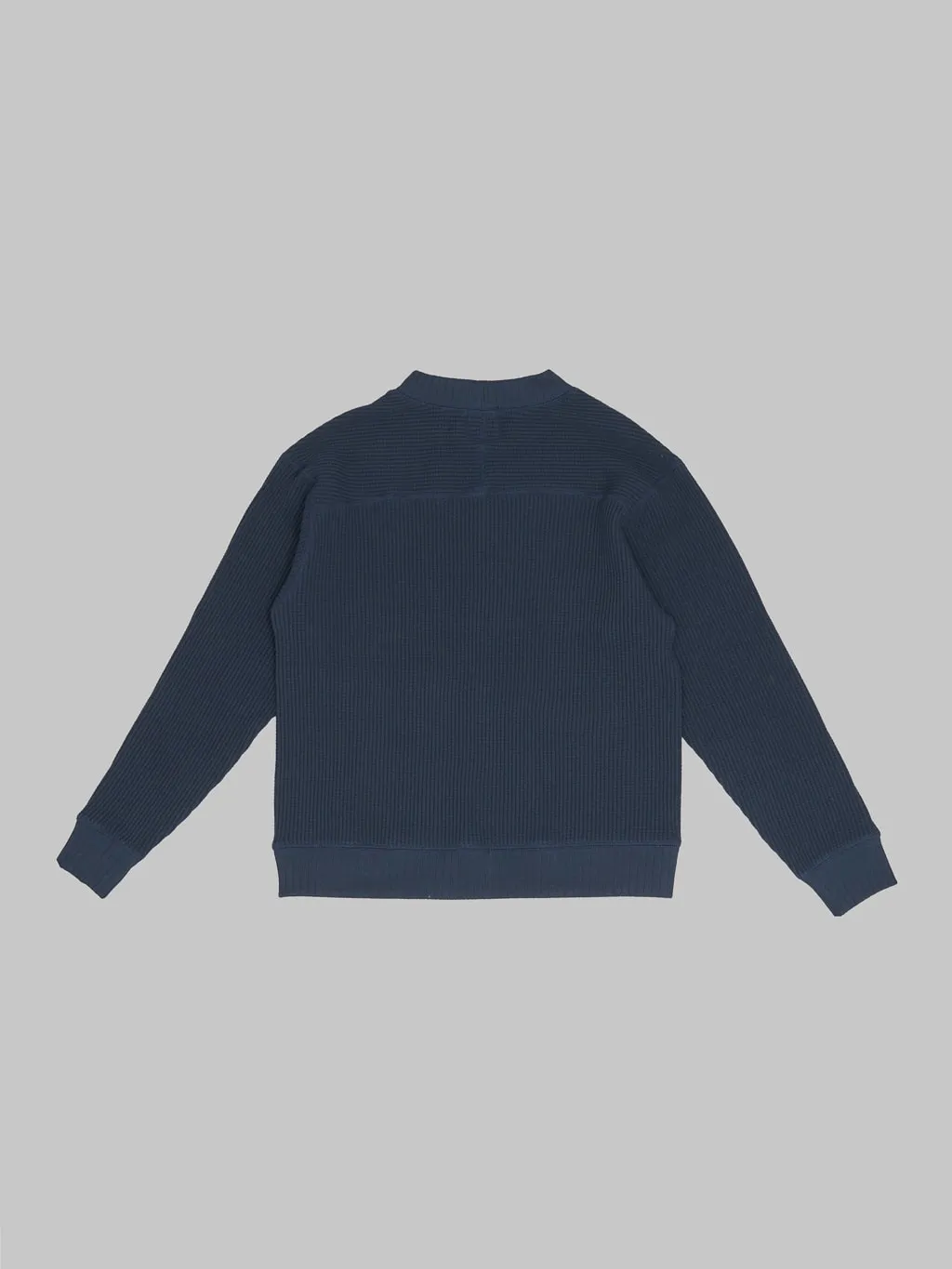 Jackman Waffle Midneck Sweater Dark Navy