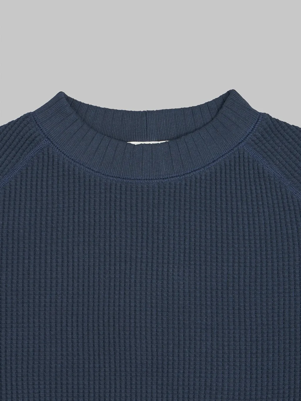 Jackman Waffle Midneck Sweater Dark Navy