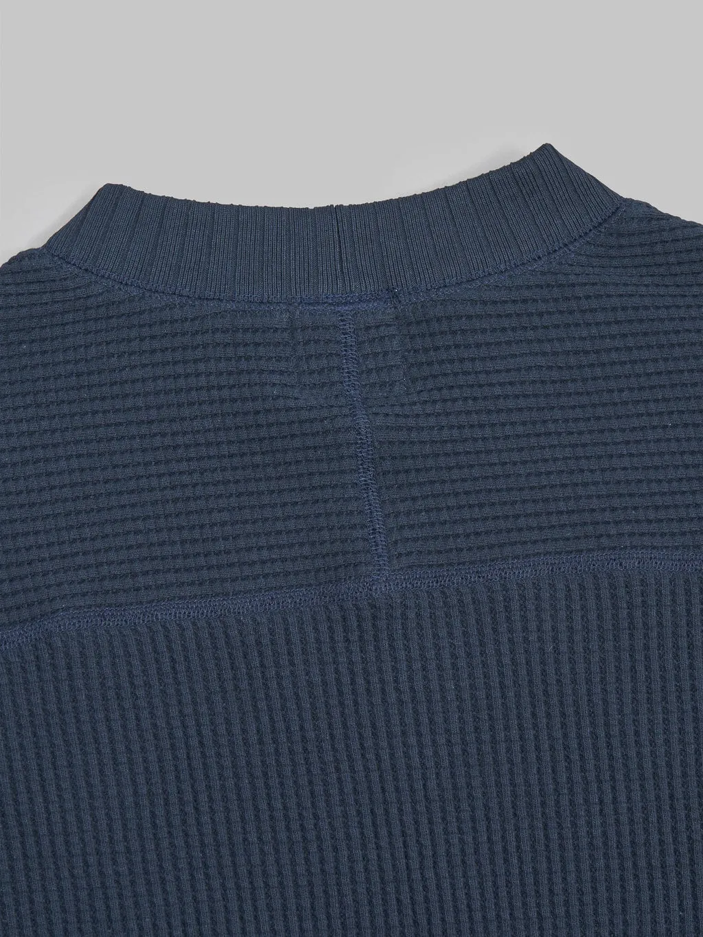 Jackman Waffle Midneck Sweater Dark Navy