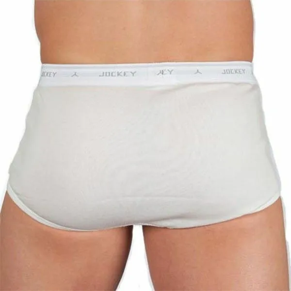 Jockey White Y-Front Mens Underwear Briefs Trunks Plus Size