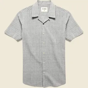 Lamar Handwoven Stripe Shirt - Grey