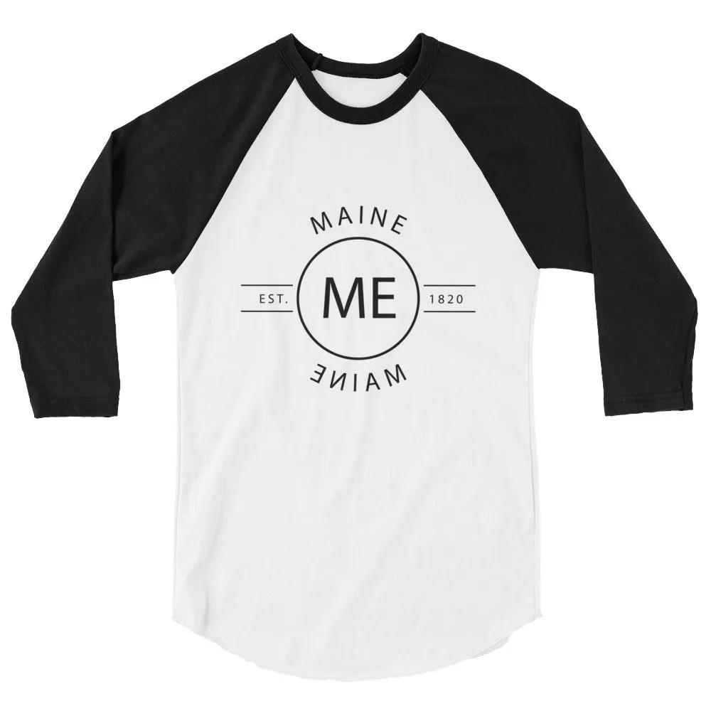 Maine - 3/4 Sleeve Raglan Shirt - Reflections