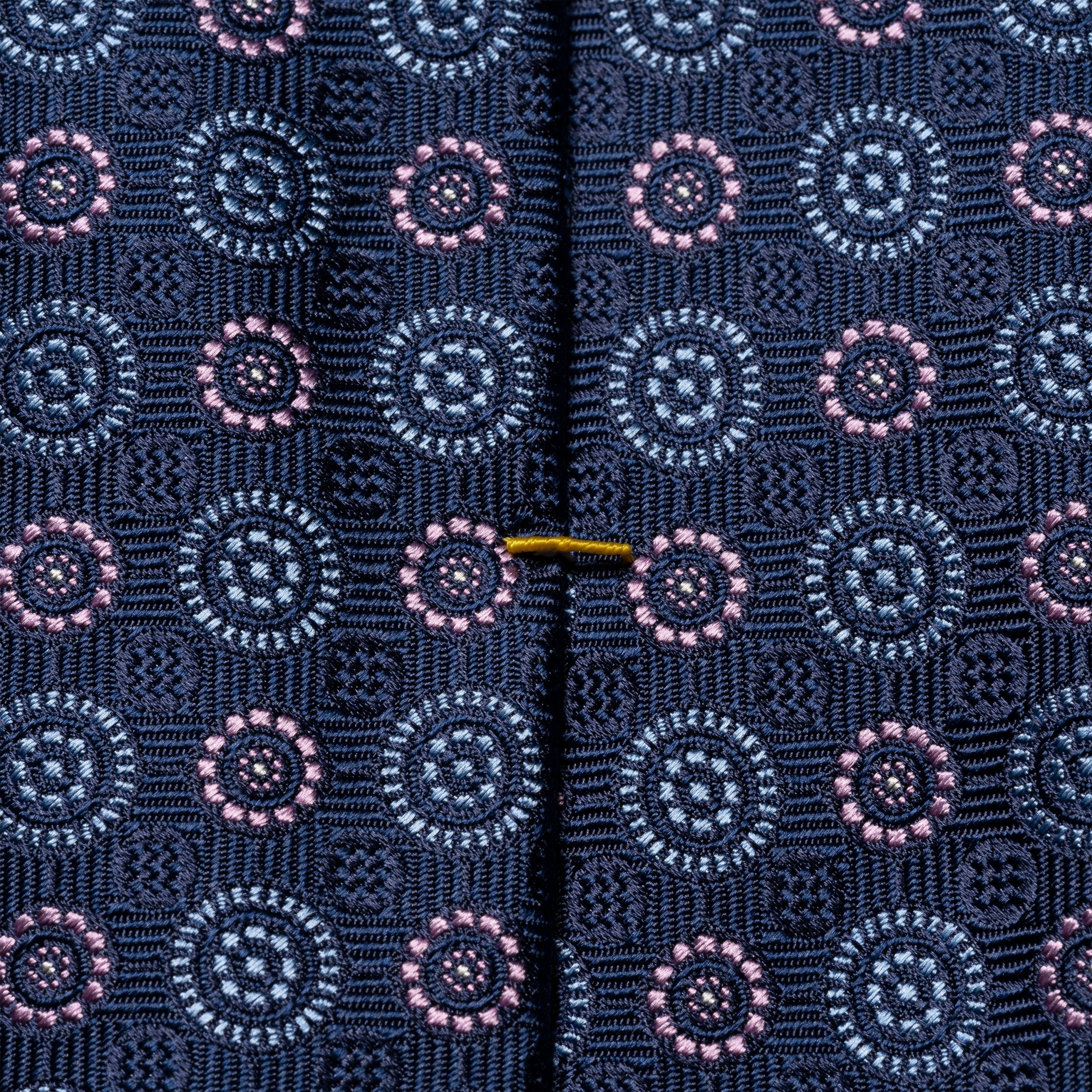 Medallion Pattern Silk Jacquard Tie