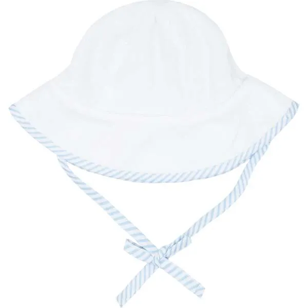 Minnow Baby French Terry Sunhat, White