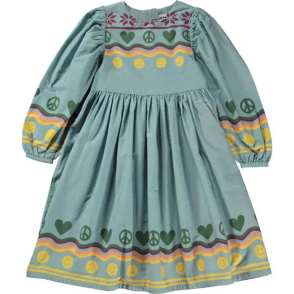 Molo Cilja Cotton Dress, Blue