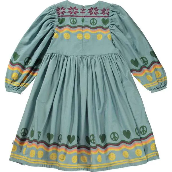 Molo Cilja Cotton Dress, Blue