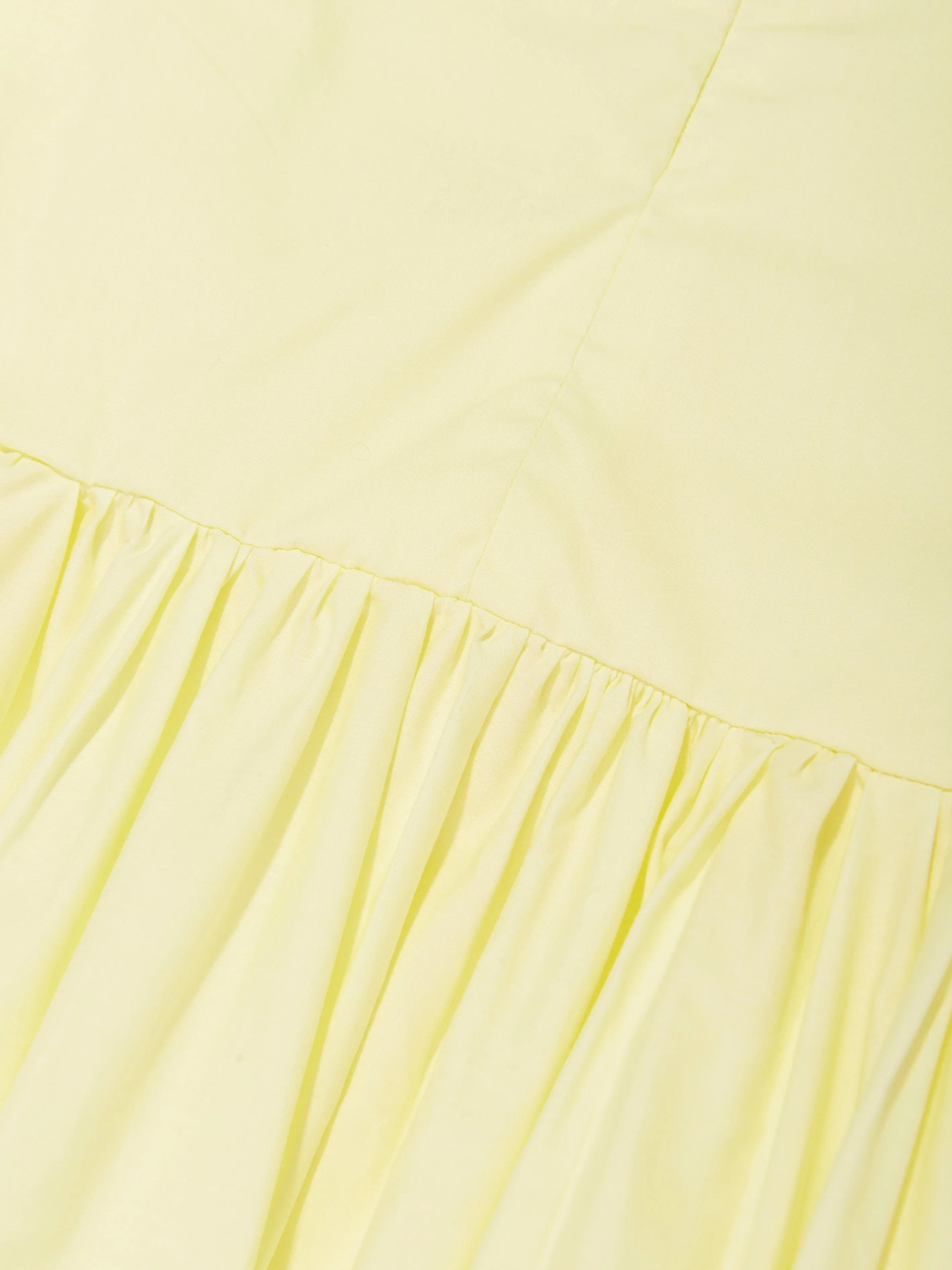 Molo Girls Frilled Dress in Yellow