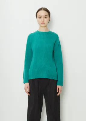 Move C-Neck Cashmere Sweater — Topaz Green