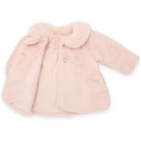 Nude Pink Faux Fur Jacket (18M)