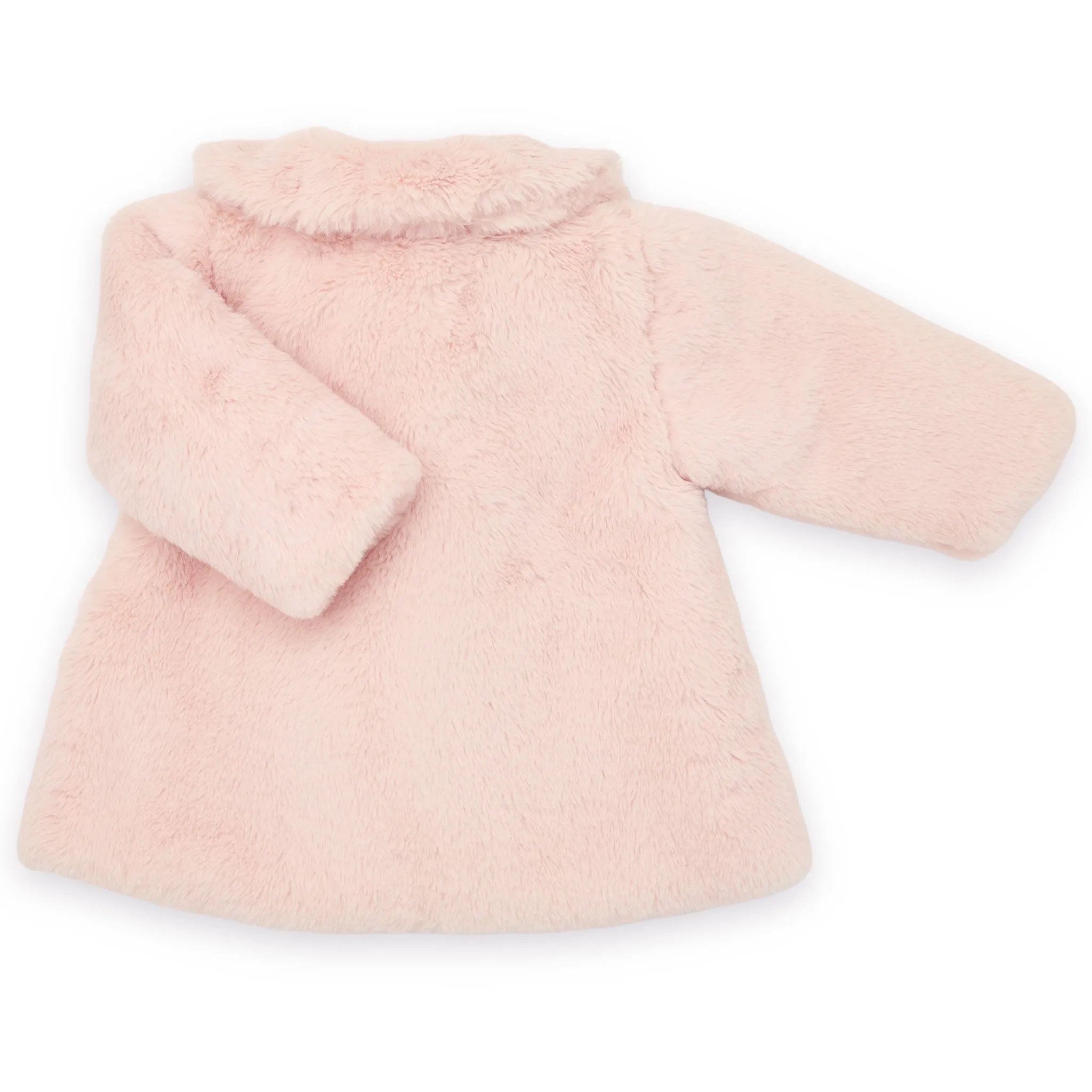 Nude Pink Faux Fur Jacket (18M)