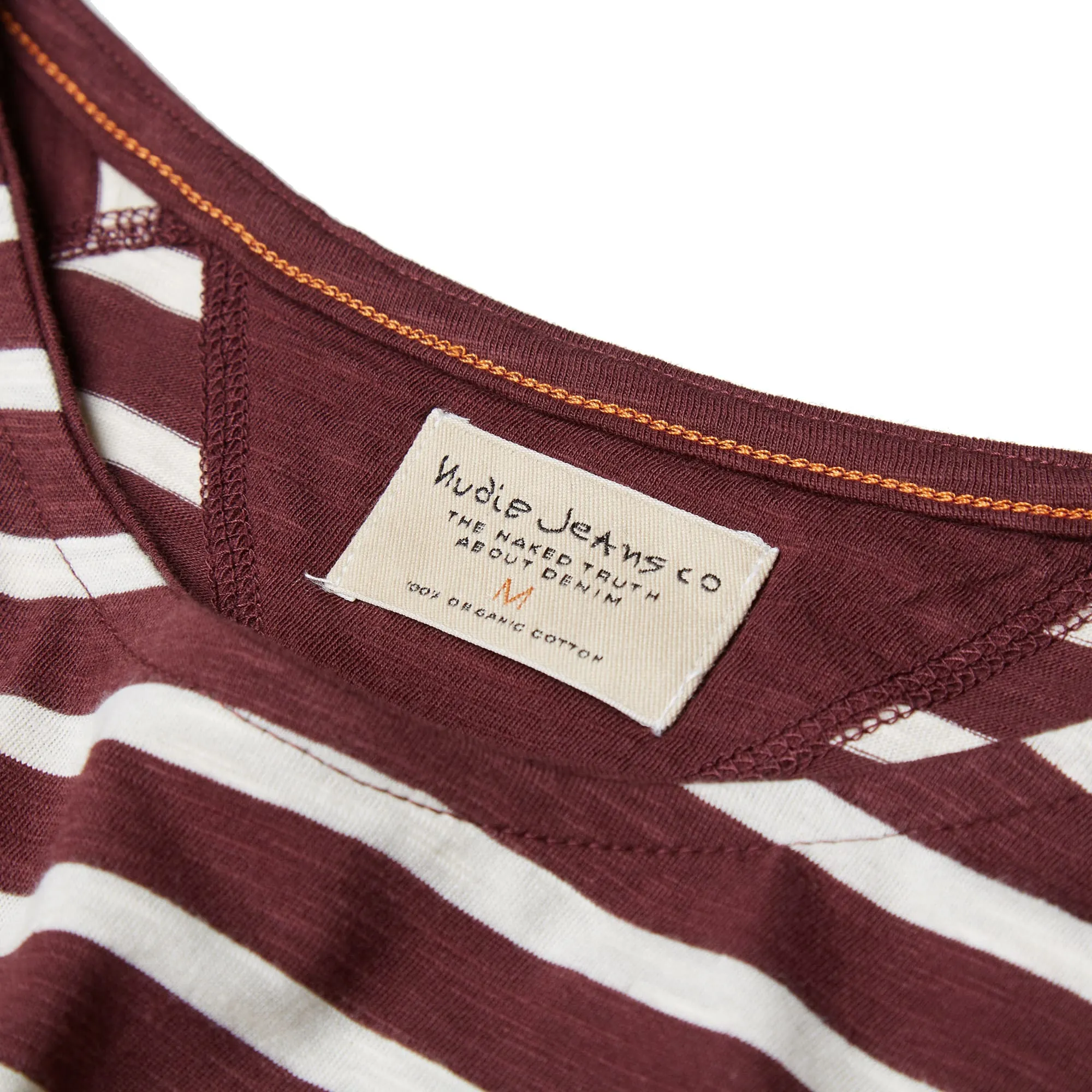 Nudie Long Sleeve Otto Raglan TeeWine Stripe